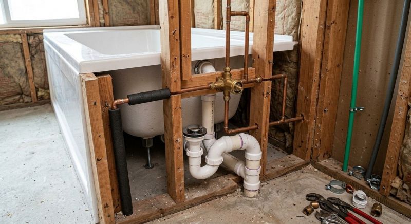 Large Bathtub Installation in Danbury, CT
